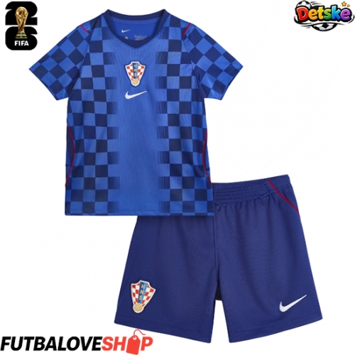 Dres Chorvátsko Preč pre deti MS 2026 Krátky Rukáv (+ trenírky)